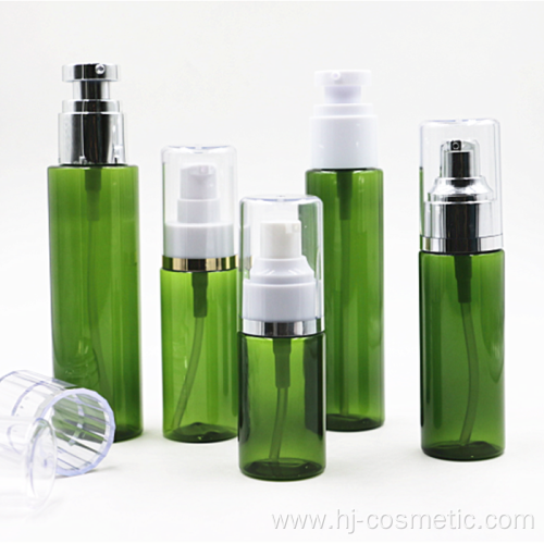 Chinese manufacturer plastic cosmetic packaging 15-120ml transparent cosmetic airless bottle